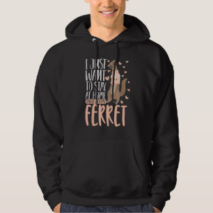 Klassiek Ironisch Gezegde blijf thuis bij mijn tas Hoodie