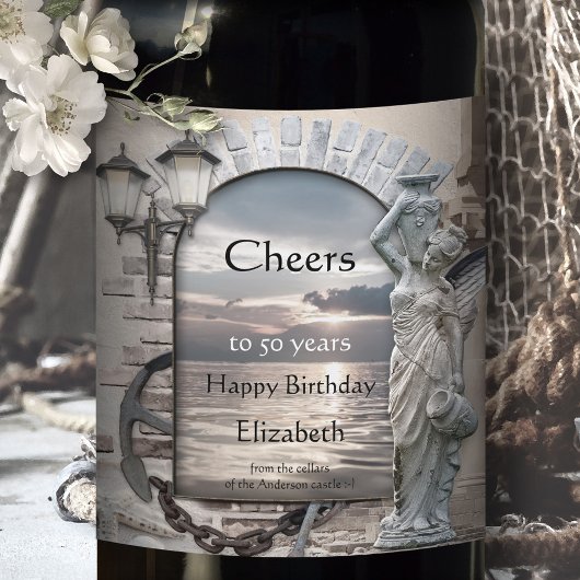 Klassiek Italiaans etiket van de nodulaire wijn