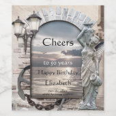 Klassiek Italiaans etiket van de nodulaire wijn (Enkel label)