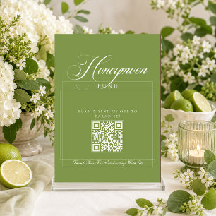 Klassiek Ivoor Groen Calligrafie Huwelijksreis Fon Kaart