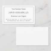 Klassiek,  juridisch professioneel Visitekaartje (Voorkant / Achterkant)
