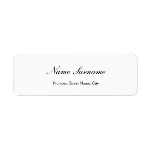 Klassiek kalligrafie schrift Elegante witte label