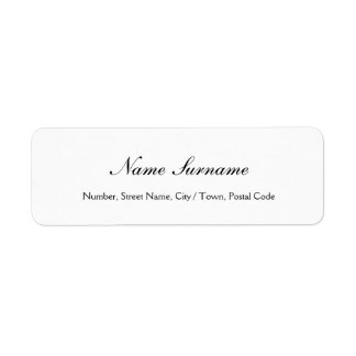 Klassiek kalligrafie schrift Elegante witte label