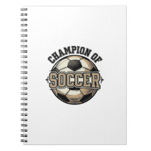 Klassiek Kampioen Voetbalshirt Ontwerp_1 Notitieboek