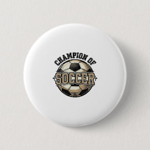 Klassiek Kampioen Voetbalshirt Ontwerp_1 Ronde Button 5,7 Cm
