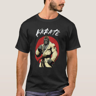 Klassiek Karate Gorilla Karateka Jongens en Meisje T-shirt
