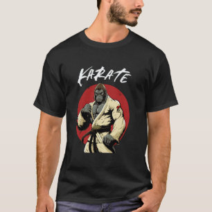 Klassiek Karate Gorilla Karateka T-shirt
