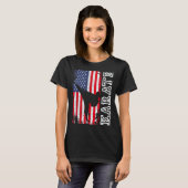 Klassiek Karate Usa Vlag 4 Juli Patriottisch Ameri T-shirt (Voorkant volledig)