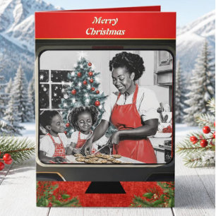 Klassiek Kerst Bakken Feestdagen Kaart
