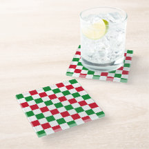 Klassiek kerst dambordpatroon