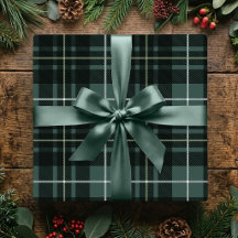 Klassiek Kerst Plaid Donkergroen Vakwerkpatroon