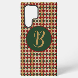Klassiek, Kerst/winter argyle patroon Samsung Galaxy Hoesje