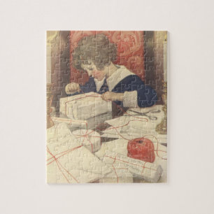 Klassiek kerstavond kind, Jessie Willcox Smith Legpuzzel