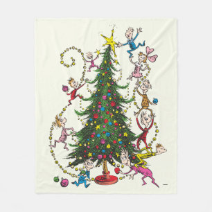 Klassiek  Kerstboom Fleece Deken