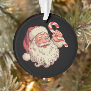 Klassiek Kerstman gezicht grappige oude Ornament