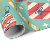 Klassiek Kerstmis 30"x6"Verpakkend Document Cadeaupapier (Rol Hoek)