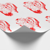 Klassiek kerstpapier cadeaupapier (Hoek)