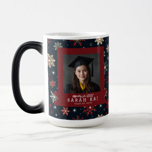 Klassiek Kerstpatroon Afstudeerjaar Senior Magische Mok