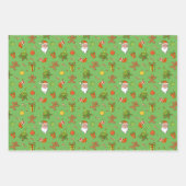 Klassiek kerstpatroon inpakpapier vel (Voorkant 2)