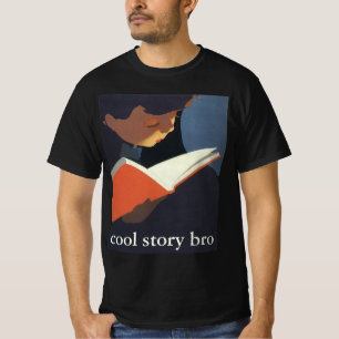 Klassiek kind leest een boek uit de bibliotheek t-shirt