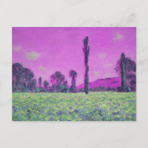Klassiek klaprozenveld van Claude Monet Briefkaart