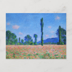 Klassiek klaprozenveld van Claude Monet Briefkaart