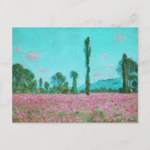 Klassiek klaprozenveld van Claude Monet Briefkaart