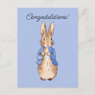 Klassiek konijn Congratulations Briefkaart