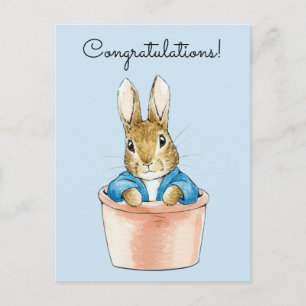 Klassiek konijn Congratulations Briefkaart