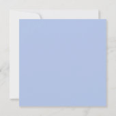 Klassiek konijn in blauwe jas Dank je wel Bedankkaart (Achterkant)