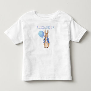 Klassiek konijn in blauwe jas kinder shirts