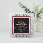 Klassiek Kristal & Edelstenen 15e Huwelijksjubileu Kaart (Staand voorkant)
