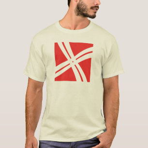 Klassiek kruislijn Letter X Monogram T-shirt