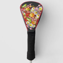 Klassiek kunst bloemmotief lente bloemen primula golfheadcover
