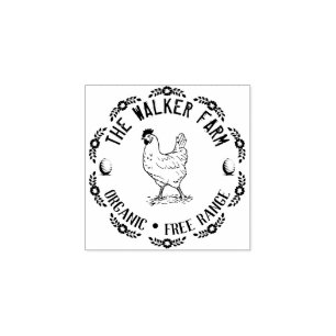 klassiek Kunst Gepersonaliseerde Egg Rubber Stamp Rubberstempel
