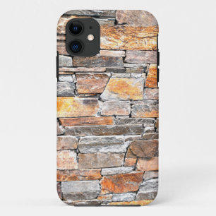 Klassiek land baksteen steen steen patroon iPhone 11 hoesje