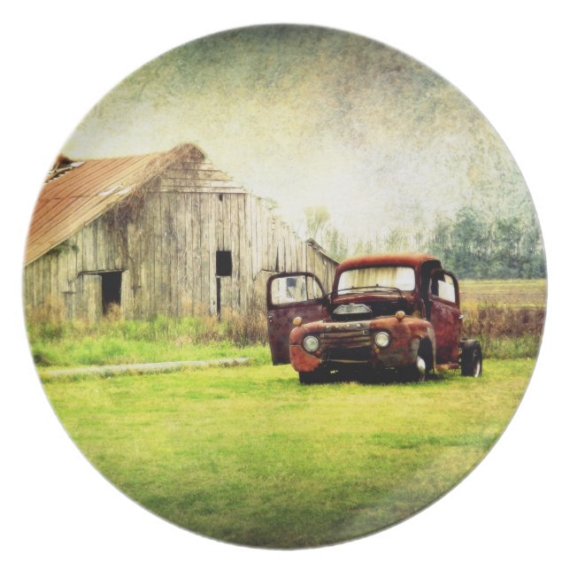 Klassiek land melamine bord (Voorkant)