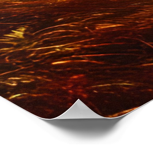 Klassiek landschap mooi Kleuren gouden herfst Poster (Hoek)