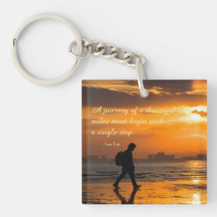 Klassiek Lao Tzu Reisquote Sleutelhanger