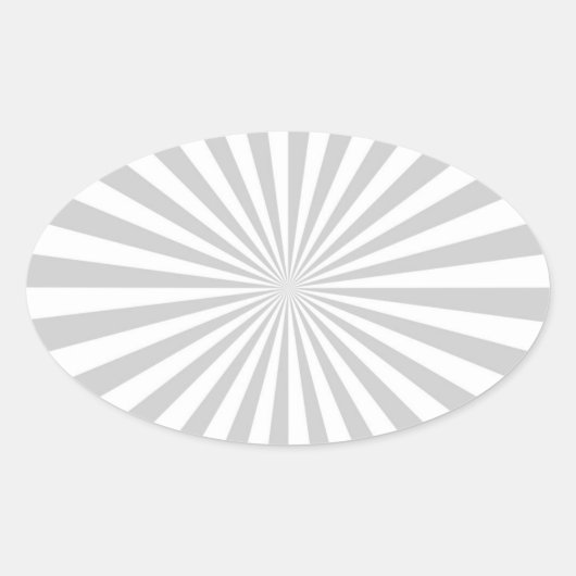 Klassiek licht grijs draaiend wiel ovale sticker (Voorkant)