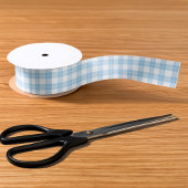 Klassiek lichtblauw en wit platform lint