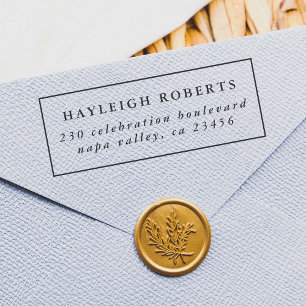 Klassiek Lijst Formele Type Return-adres Rubberstempel