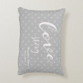 Klassiek "Love Story" bruiloft/speciale gelegenhei Decoratief Kussen (Achterkant (Verticaal))