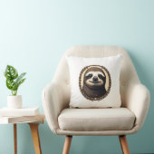 Klassiek luiaard graveer natuur shirt (1) kussen (Stoel)