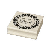 KLASSIEK MANDALA CUSTOM SCRIPT BABY SHOWER RUBBERSTEMPEL (Stempel)