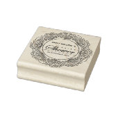 KLASSIEK  MANDALA CUSTOM SCRIPT VRIJGEZELLENFEEST 	RUBBERSTEMPEL (Stempel)
