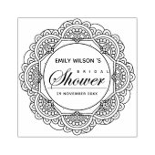 KLASSIEK  MANDALA CUSTOM SCRIPT VRIJGEZELLENFEEST 	RUBBERSTEMPEL (Afrduk)