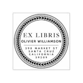 Klassiek mannelijk Lijst Ex Libris Boekplaat Rubberstempel (Afrduk)