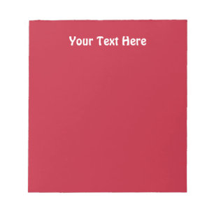 Klassiek massief True rood Notitieblok