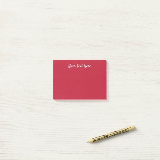 Klassiek massief True rood Post-it® Notes (Op bureau)